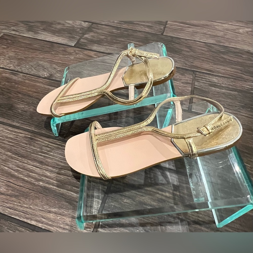 Zara Basic Collection Gd Sandals - image 5